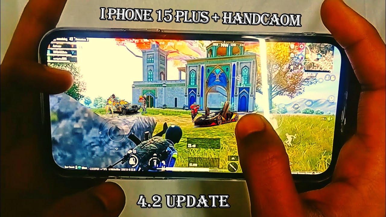 I Phone 15 With Handcam In 2026😱/HD+EXTREME OUBG Gaming Test😂/NEW IOS 18.5 Livik gameplay.