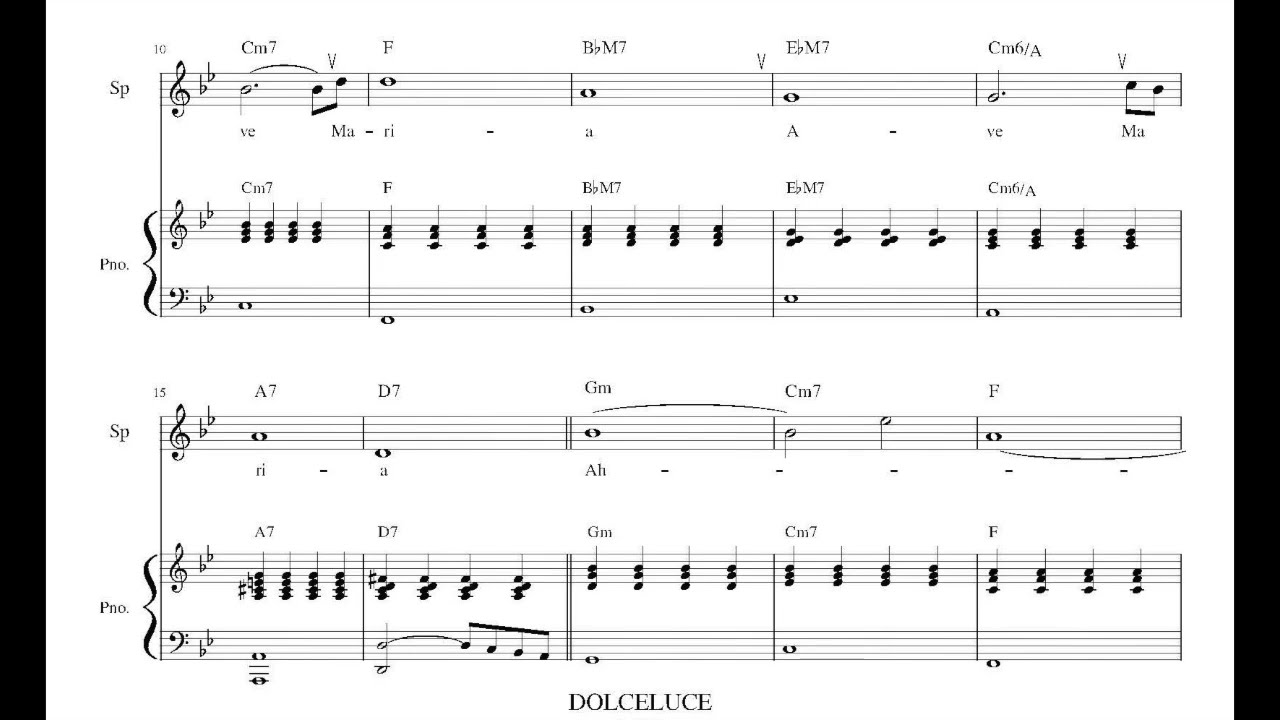 Ave Maria/G.Caccini音源フルバージョン（アヴェマリア／カッチーニ）楽譜ソプラノソロ~山光玲子ver(Reiko Yamamitsu)