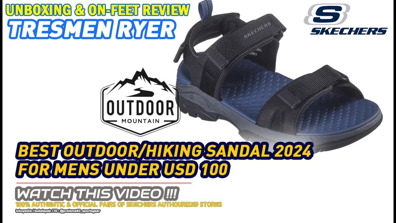 Unboxing & review on feet SKECHERS RELAXED FIT TRESMEN RYER SANDAL OUTDOOR HIKING TRAIL ORIGINAL