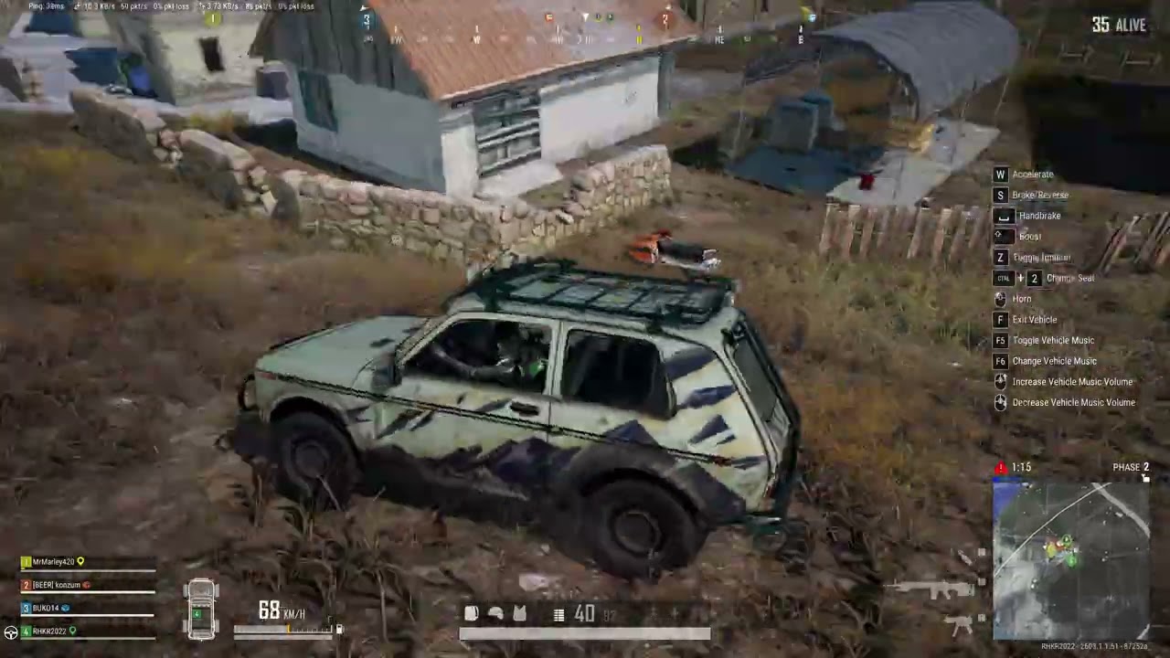 26-020-PUBG-VIKENDI-4 Men  Squad Top 2 Kill 8 Assist 1 (A Pan and A Hen)