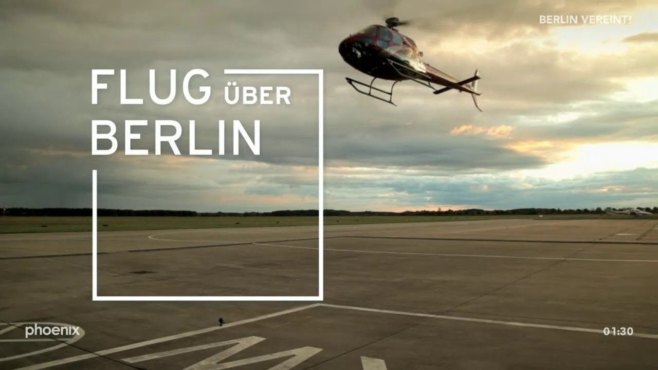 Flug &uuml;ber Berlin - Die Mauer damals und heute