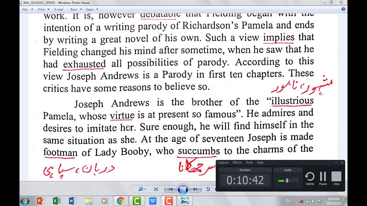 Joseph Andrews As A Parody of Pamela