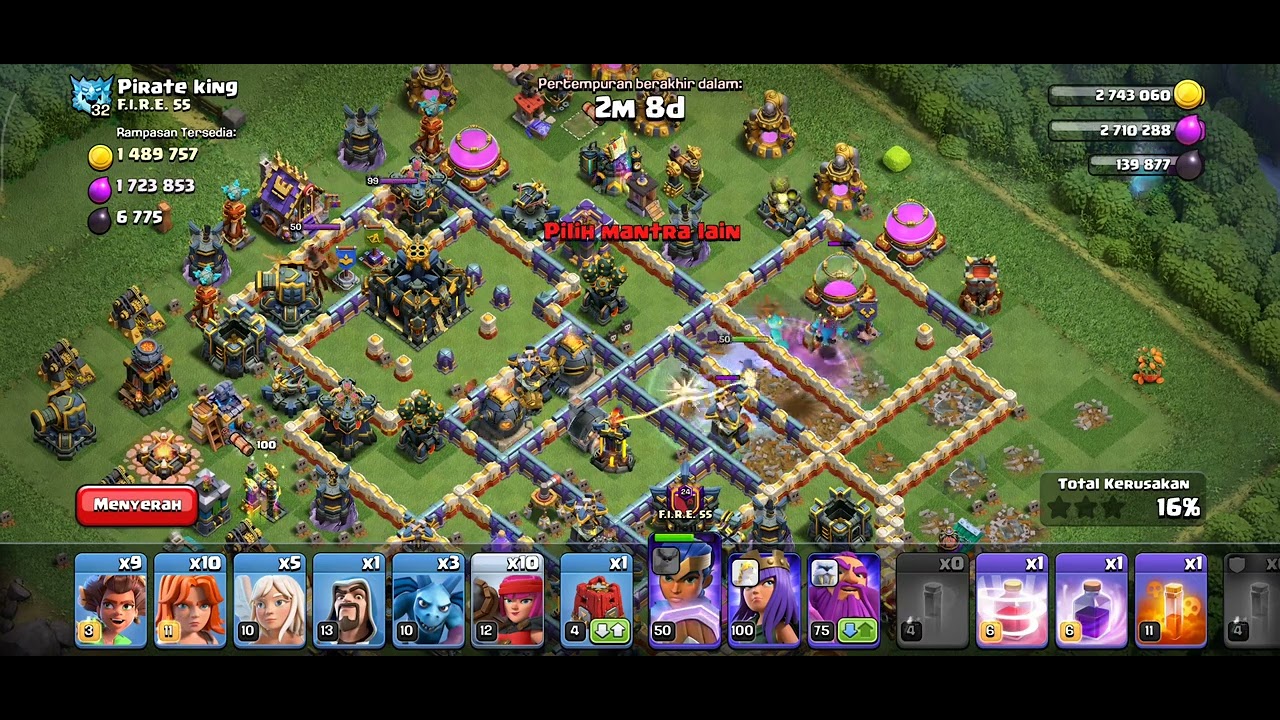 Pasukan yang sangat kuat untuk th 17 #clashofclans​#coc​#clashofclansindonesia​#strategi​#kombinasi​
