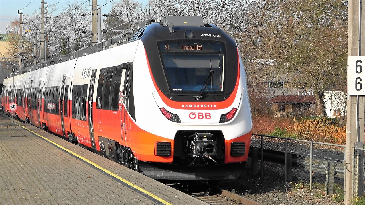 ÖBB Talent3 vmobil: Premiere: 1.Fahrt des Talent3 CityJet BR 4758 im regulären Verkehr m. Fahrgästen