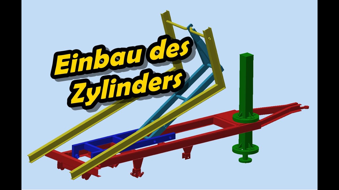 Hakenliftanhänger Eigenbau Projekt #6 | Konstruktion |  Einbau Zylinder| Grüner Wolf Kanal