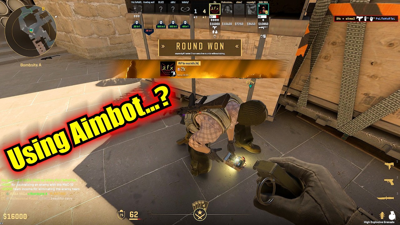 Opponent Say 2FX Using AimBot | Counter Strike 2 Next Level Aim Gameplay #cs2