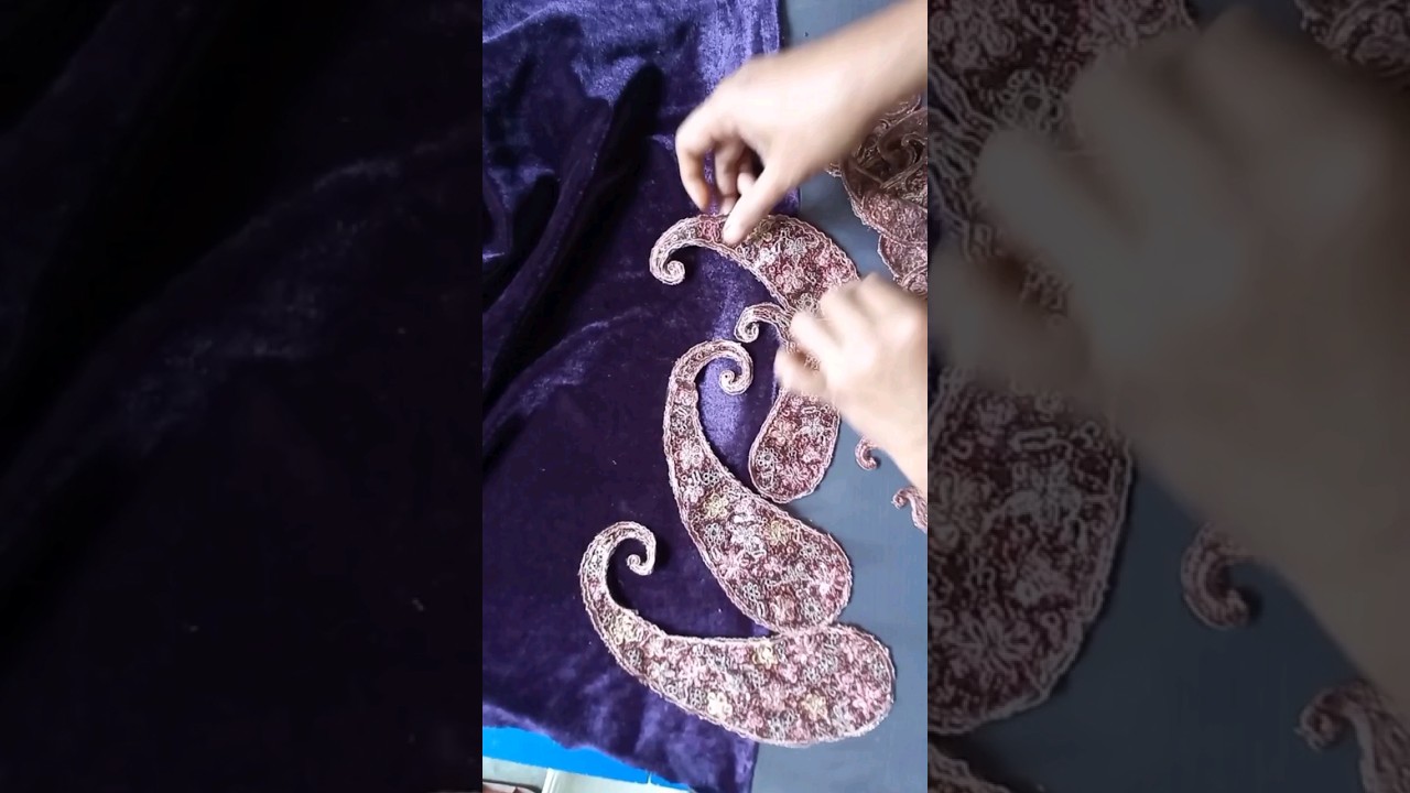 velvet suit design #embroidery #velvetembroidery #velvet #velvetdressdesigns