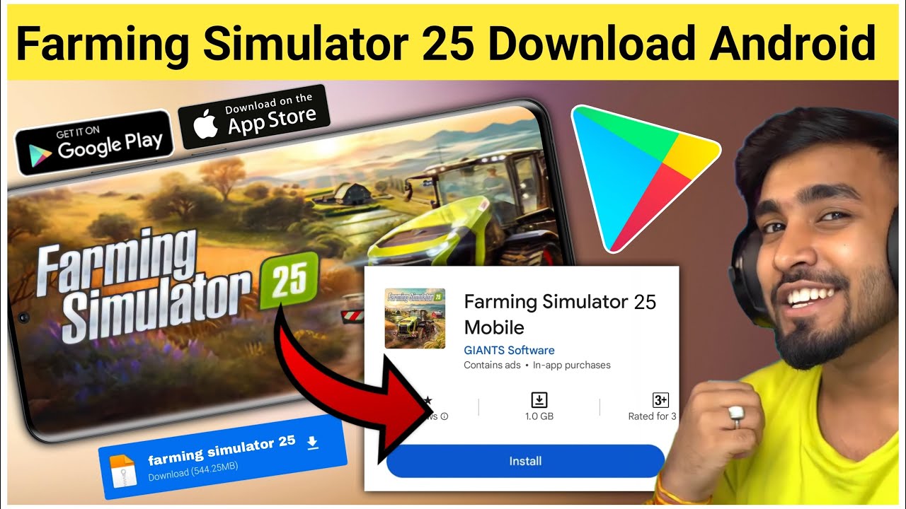 Farming simulator 25 android download | farming simulator 25 mobile download | fs 25 download apk