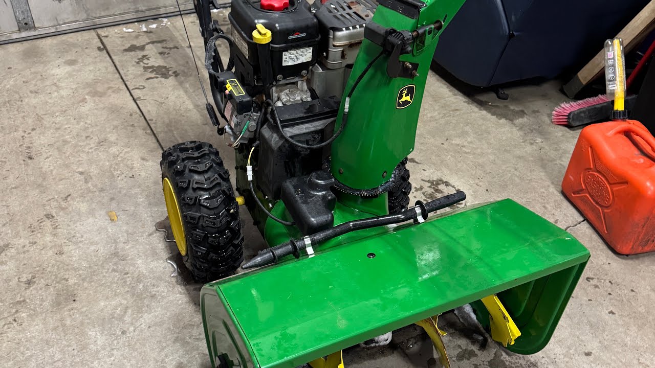 John Deere walk behind snowblower left/right chute switch repair ￼