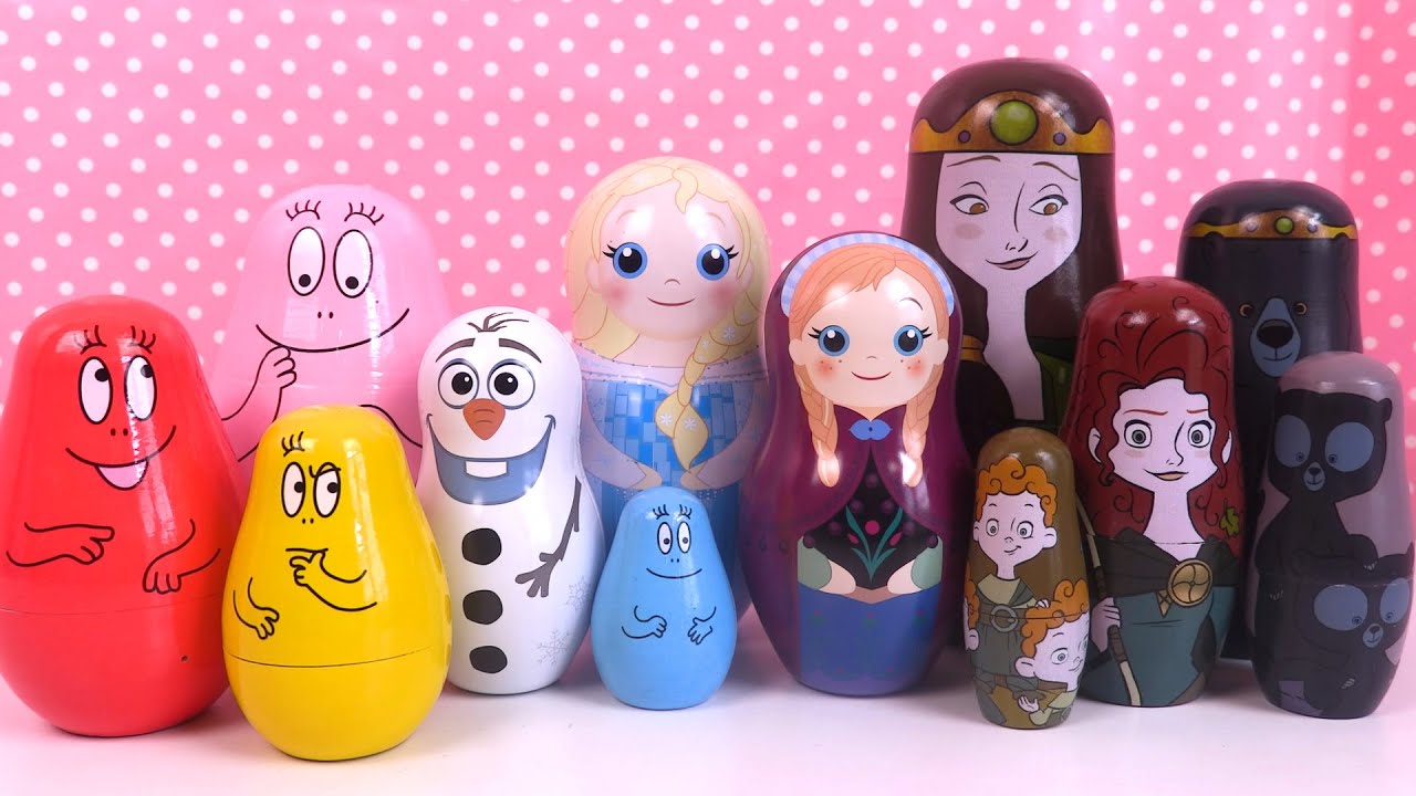 Poupées Gigognes Barbapapa Reine des neiges