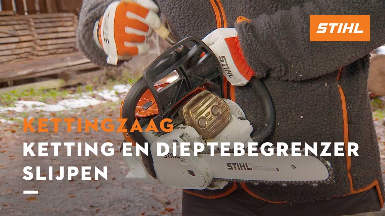 Ketting en dieptebegrenzer slijpen - STIHL Kettingzagen