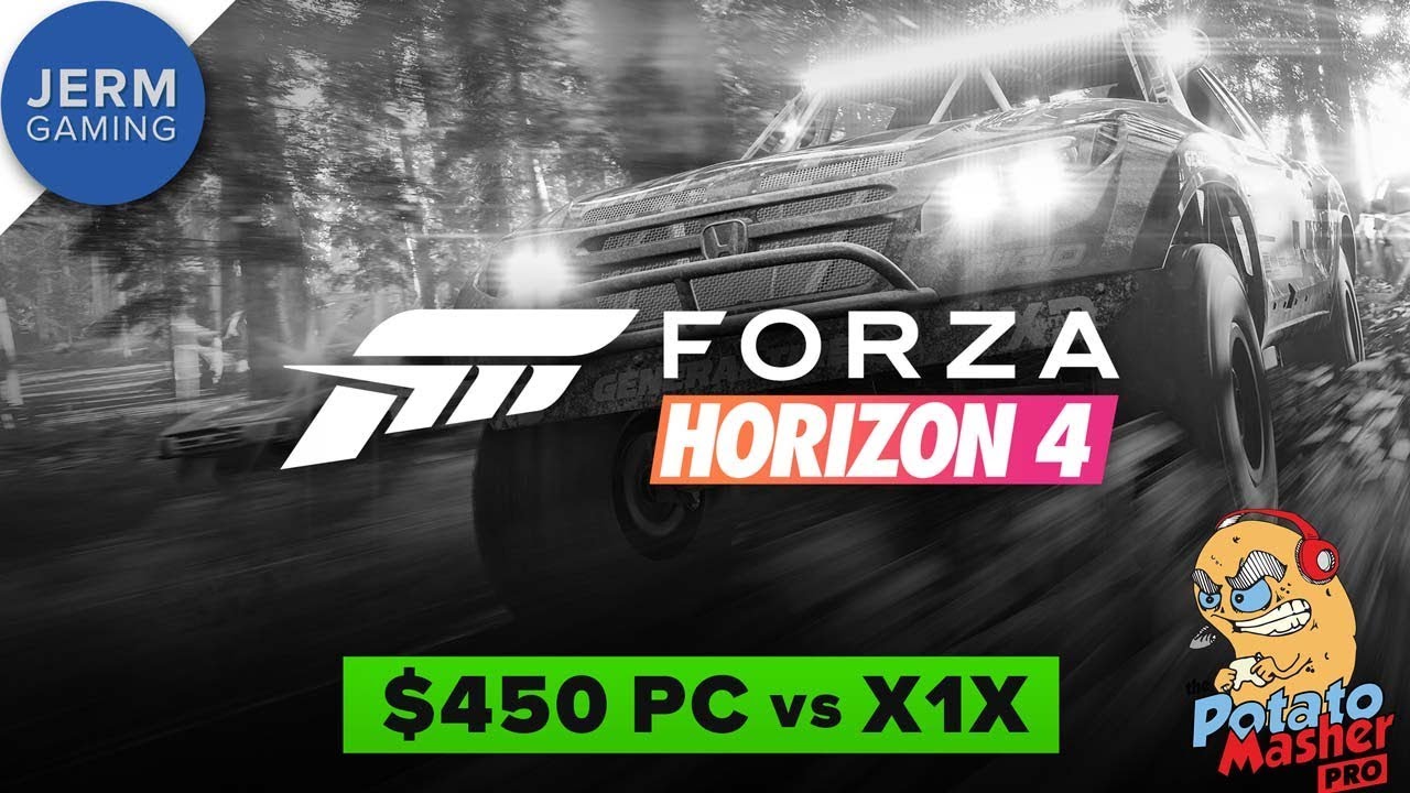 PC vs Xbox One X - Forza Horizon 4!