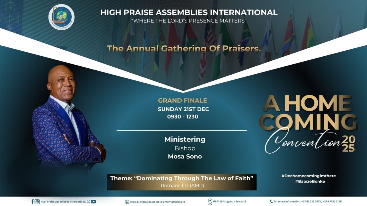 Homecoming Day 5 - Main Session With Bishop Mosa Sono,