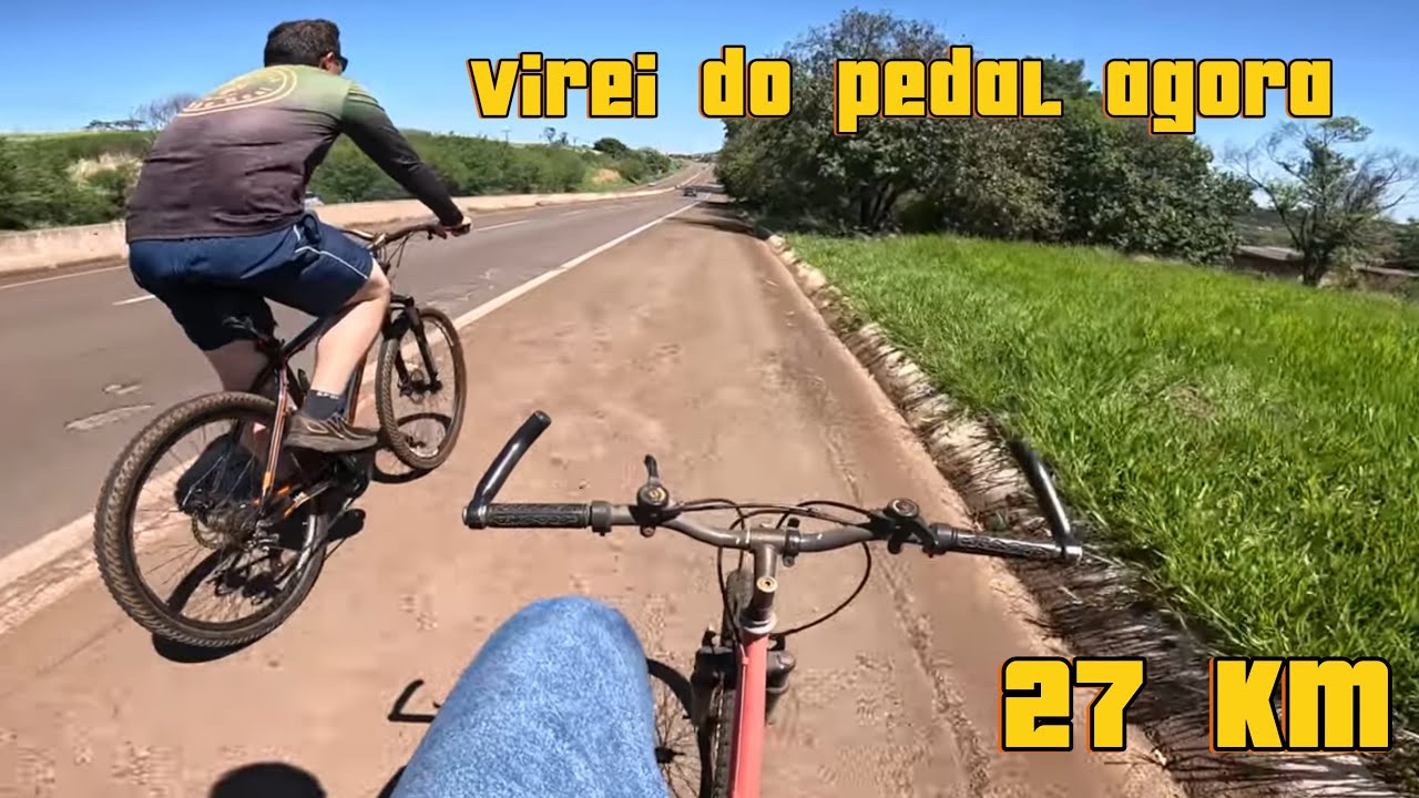 VIREI DO PEDAL AGORA 🇧🇷 rodamo mais de 27 km de biscicreta 🥵 BISCICRETAVLOG