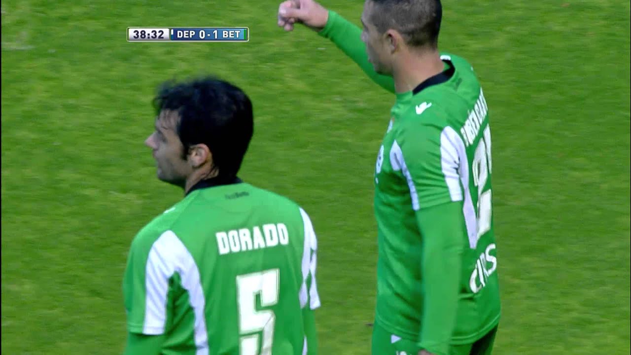 La Liga | Gol de Castro (0-1) en el Deportivo de la Coru&ntilde;a-Real Betis | 02-12-2012 | J14