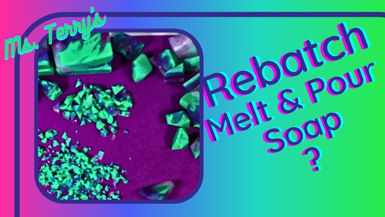 Rebatching a Melt and Pour Soap Fail into a Stunning Crystal Soap! #soapart