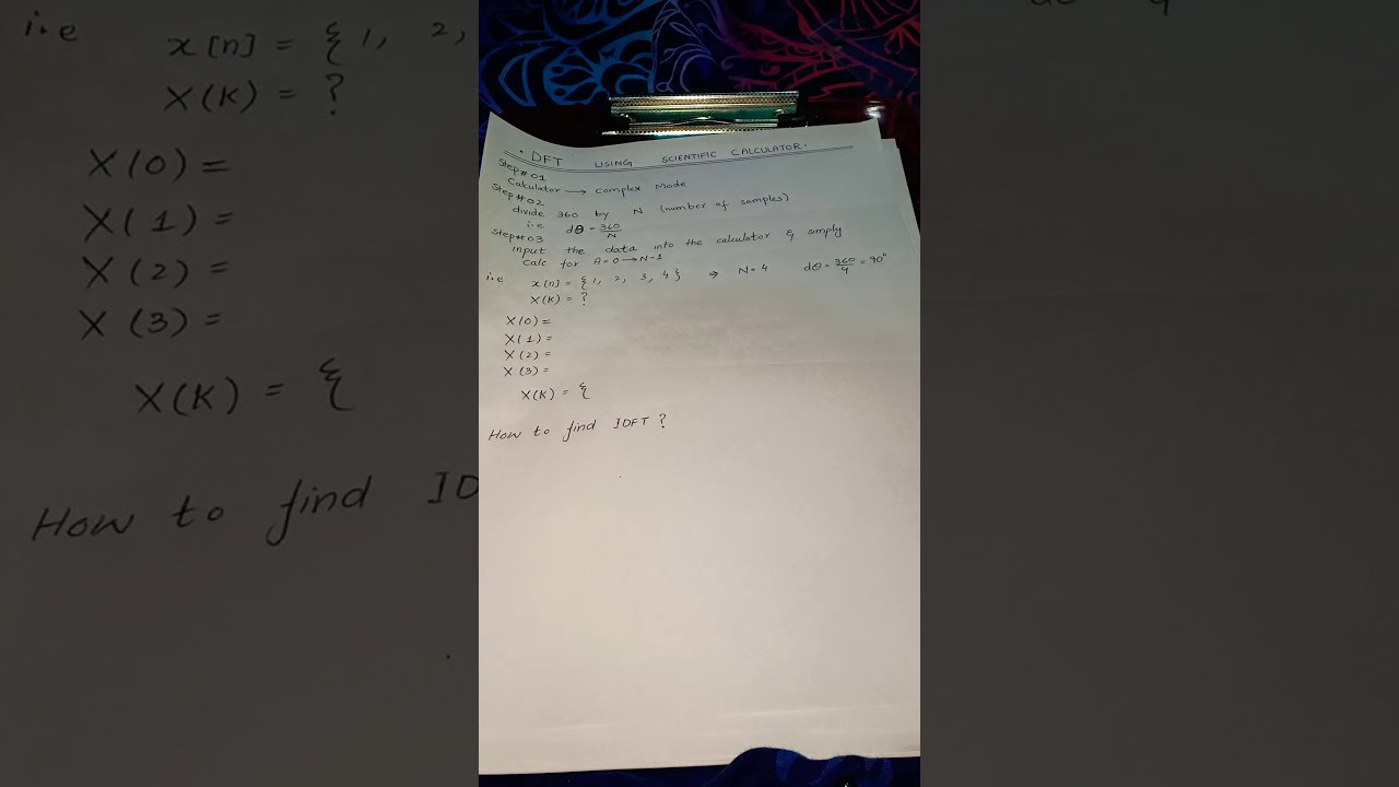 DFT shortcut using Scientific Calculator!
