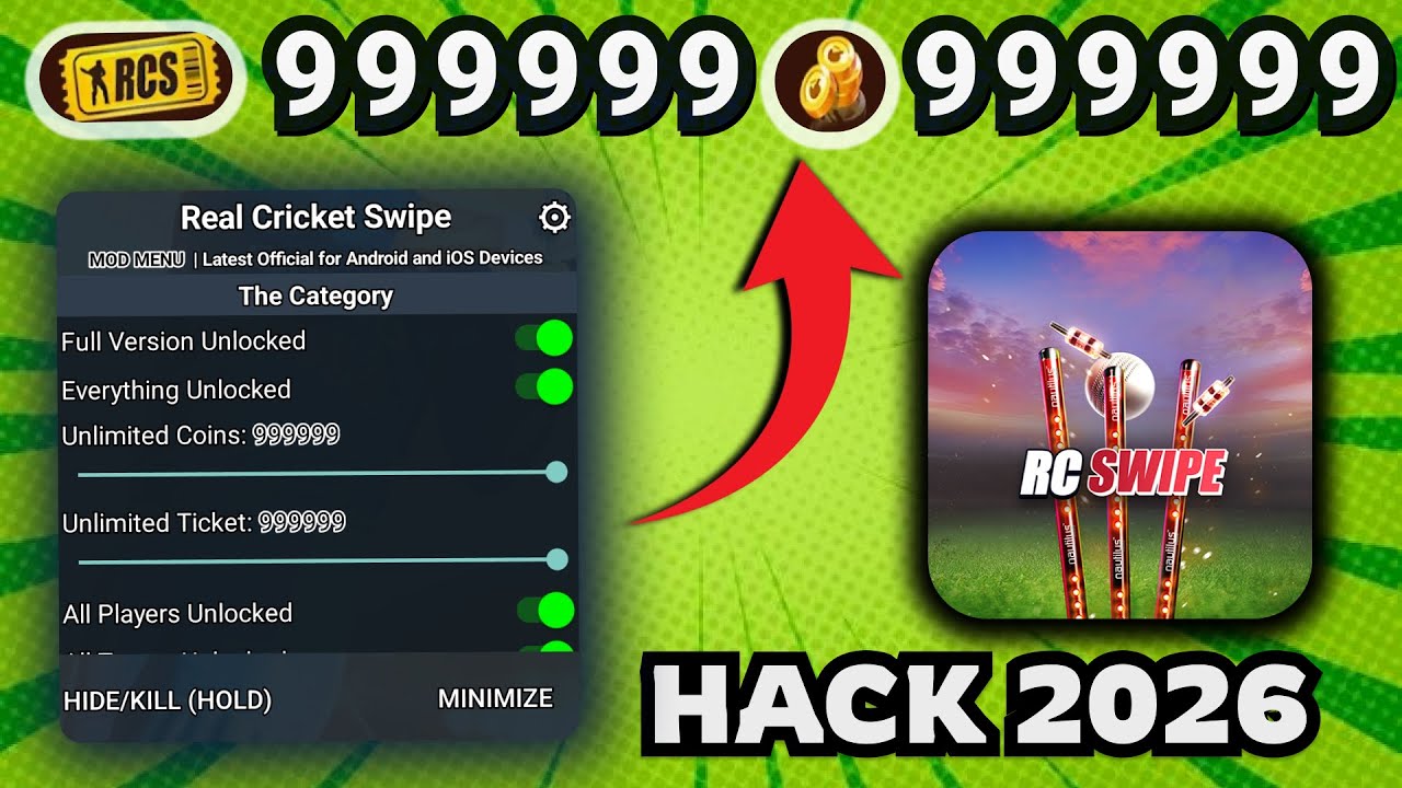 Real Cricket Swipe Hack 2026 &ndash; Unlimited Coins, Tickets, Credits & All Tournaments Unlocked
