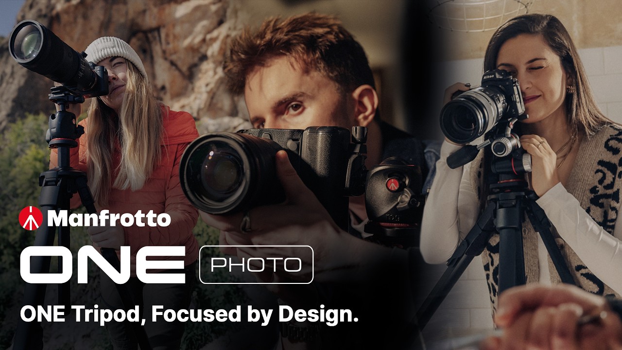 Introducing Manfrotto ONE Photo | ONE Tripod. Focused by Design
