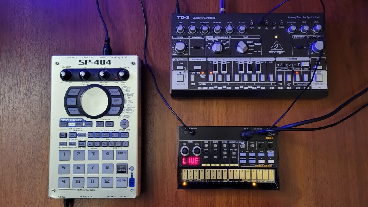 SP 404 + Behringer TD3 + Volca Beats ACID HOUSE
