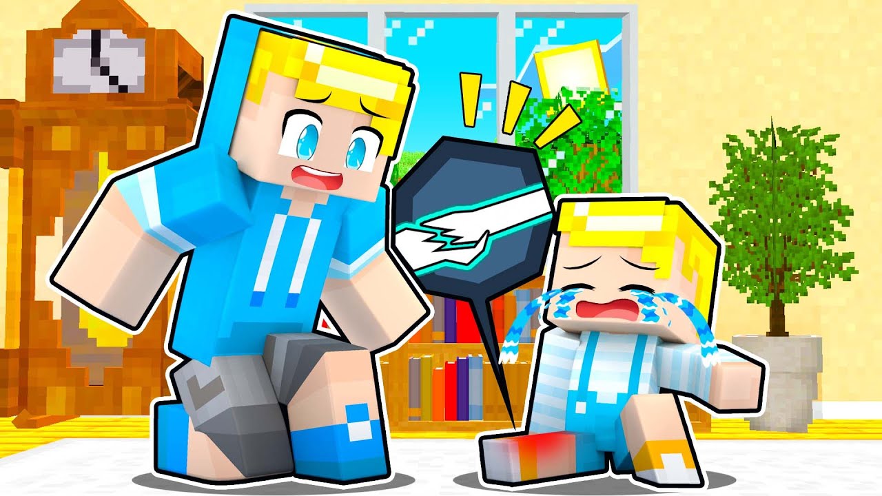 Mio FIGLIO Si ROMPE Una GAMBA Su Minecraft Famiglia!