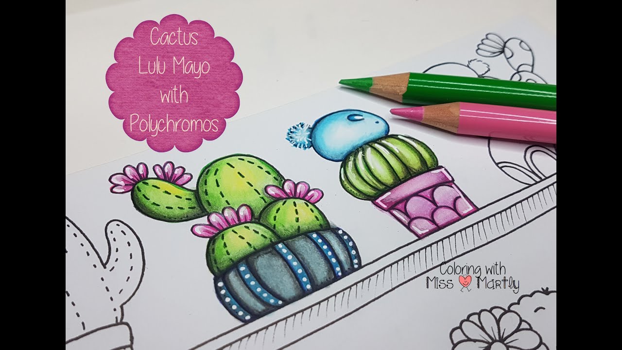 A million cute Animals | Lulu Mayo | Cactus with Polychromos