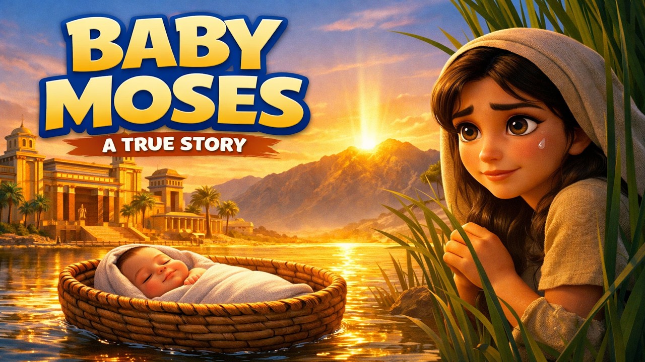 The Story of Baby Moses: From a Basket to a Prince (4K Animated Bible Story)
