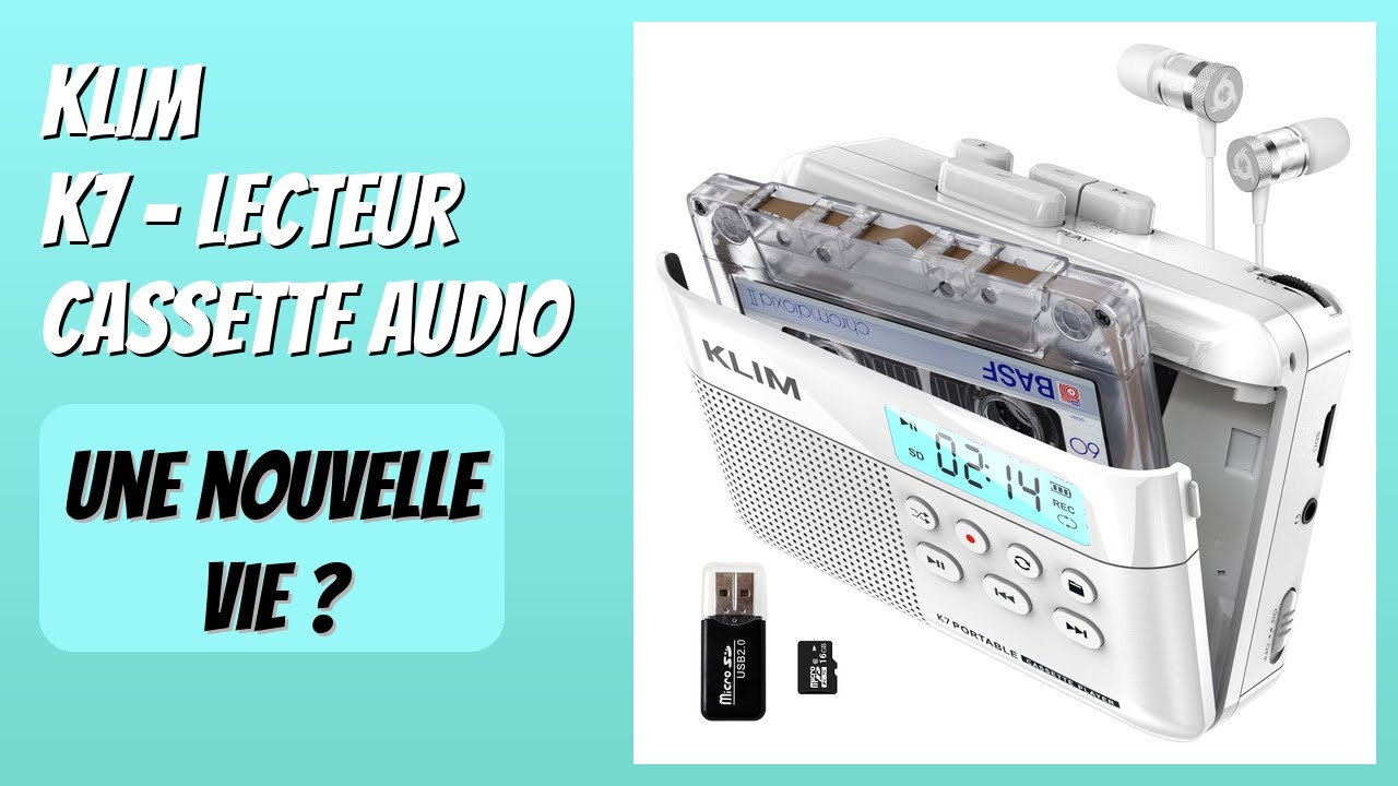 AVIS (2026) : KLIM K7 - Lecteur Cassette Audio. DÉTAILS