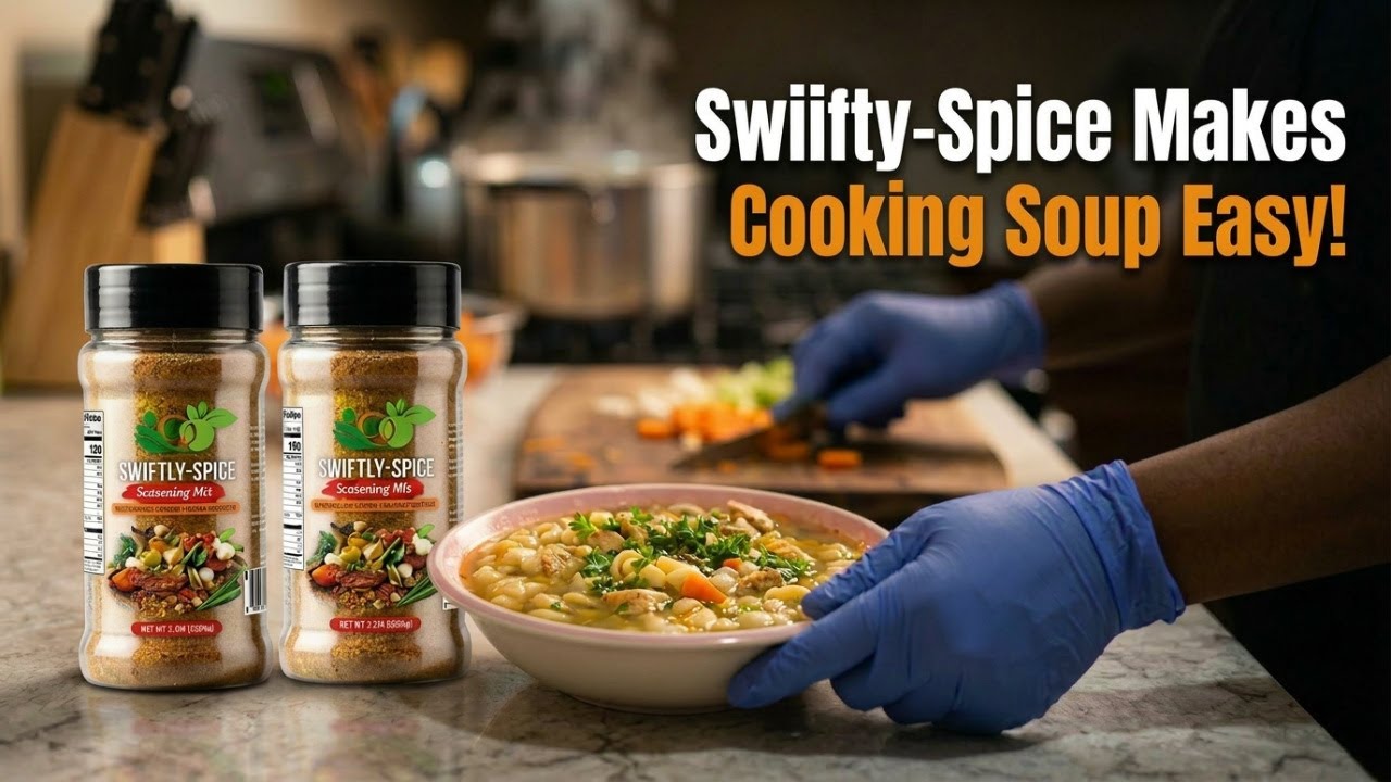 Easy Cozy Chicken Noodle & Veggie Soup | One Seasoning, Big Flavor - O.B.O Swiiftty Spice