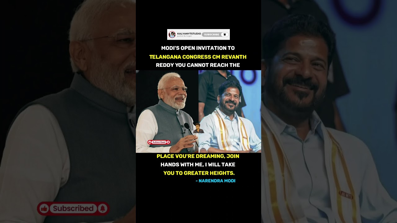 #NarendraModi #RevanthReddy #TelanganaPolitics #IndianPolitics #BJP #Congress #kalyanytstudio
