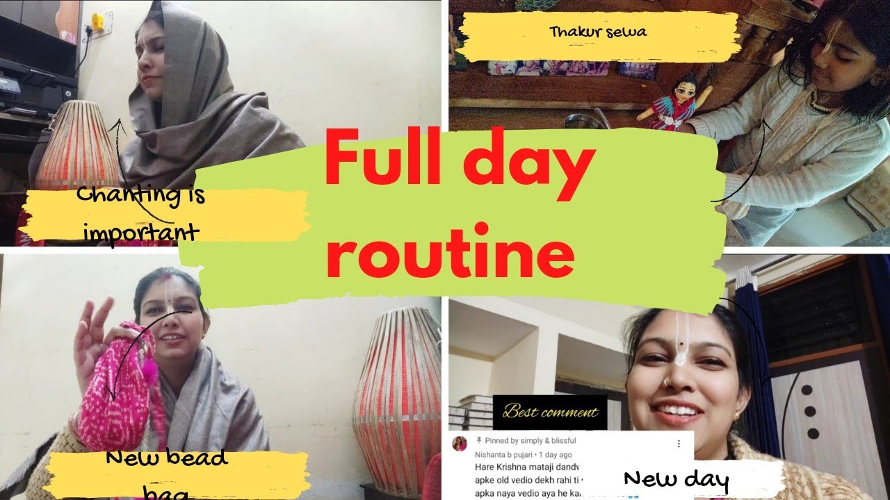 Winter Full Day Routine| कृष्ण भक्त की दिनचर्या | Srila Prabhupada Ki Jai | Iskcon Devotee Life