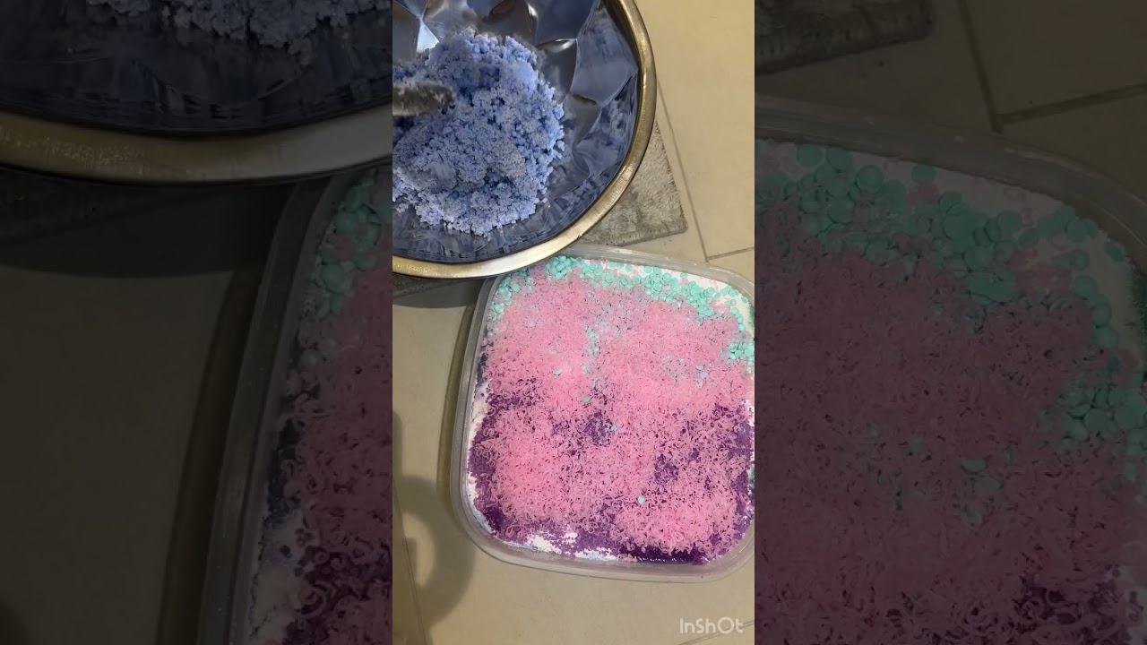 Laundry Cake/Big Paste❤️ #asmr #oddlysatisfying #detergentpowder #pasteplay 