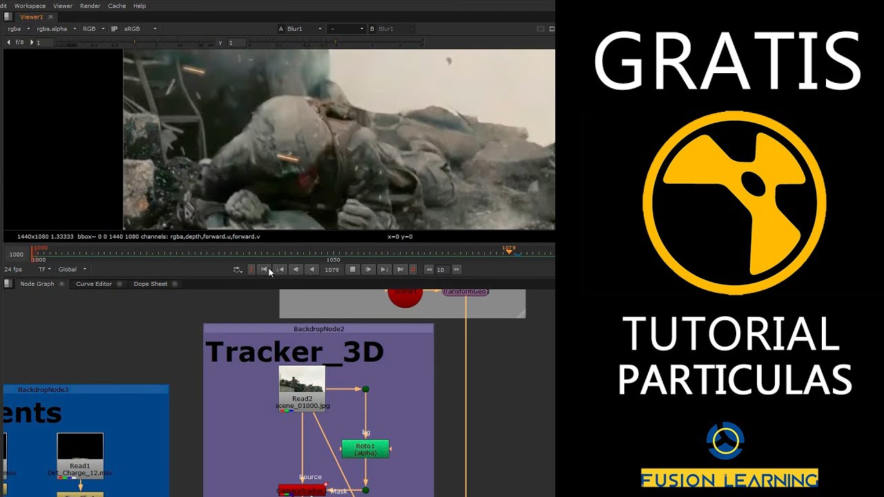 Tutorial de Nuke en Espa&ntilde;ol Gratis - Sistema Basico de Particulas