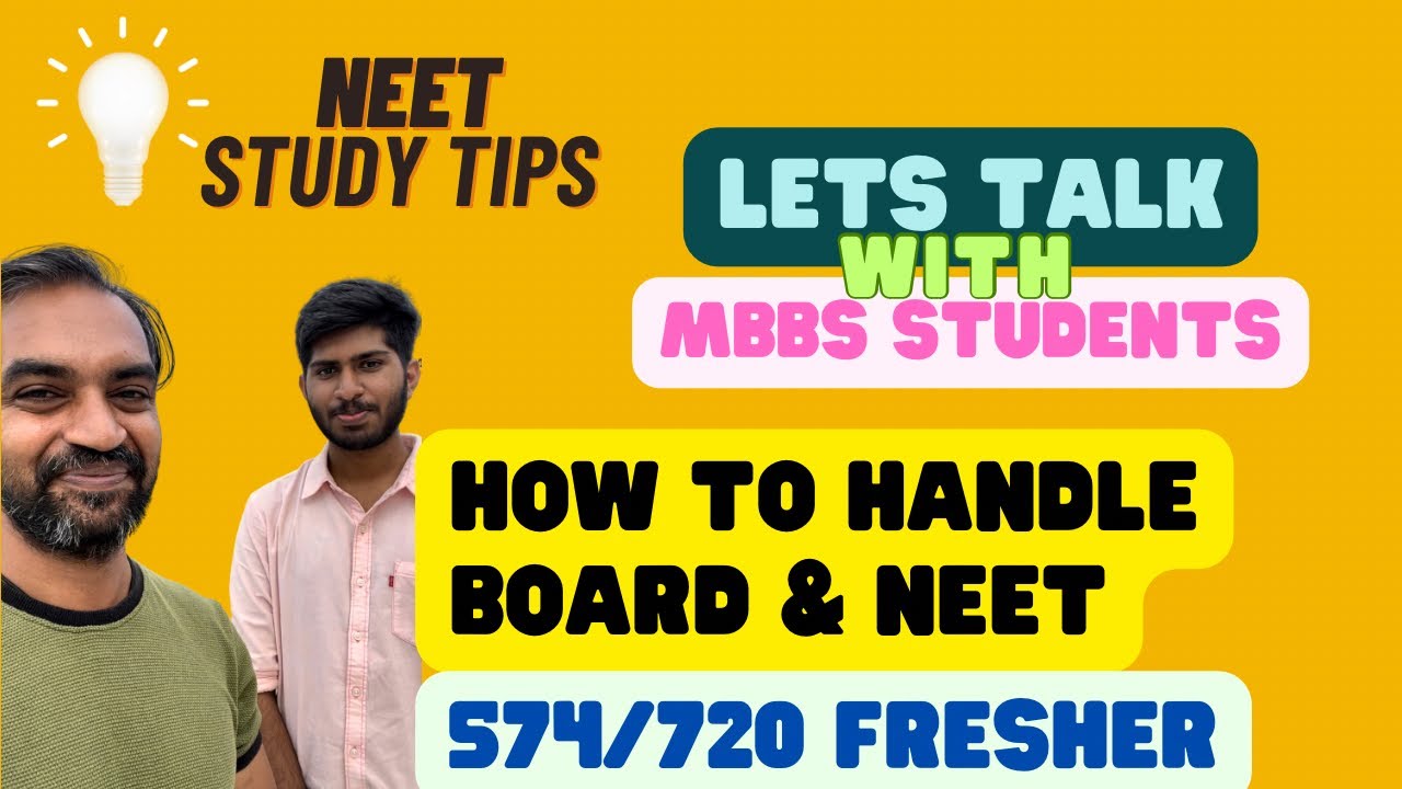 How to handle 12th board and NEET? | Lets Talk with MBBS Students