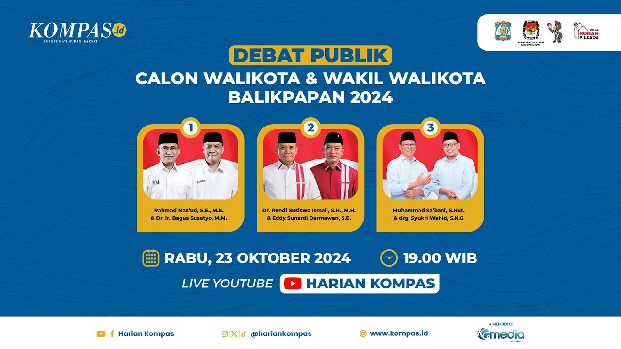 Debat Publik Pilkada Kota Balikpapan 2024