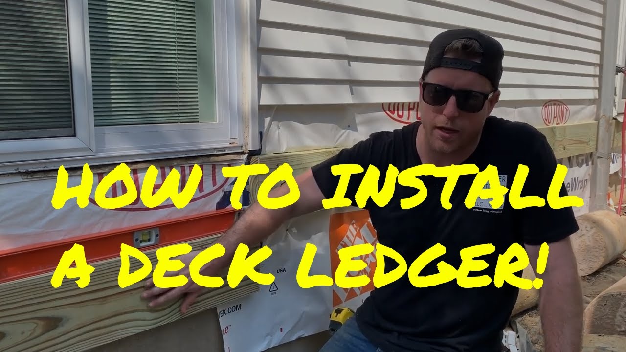 How To Properly Attach A Deck Ledger Board