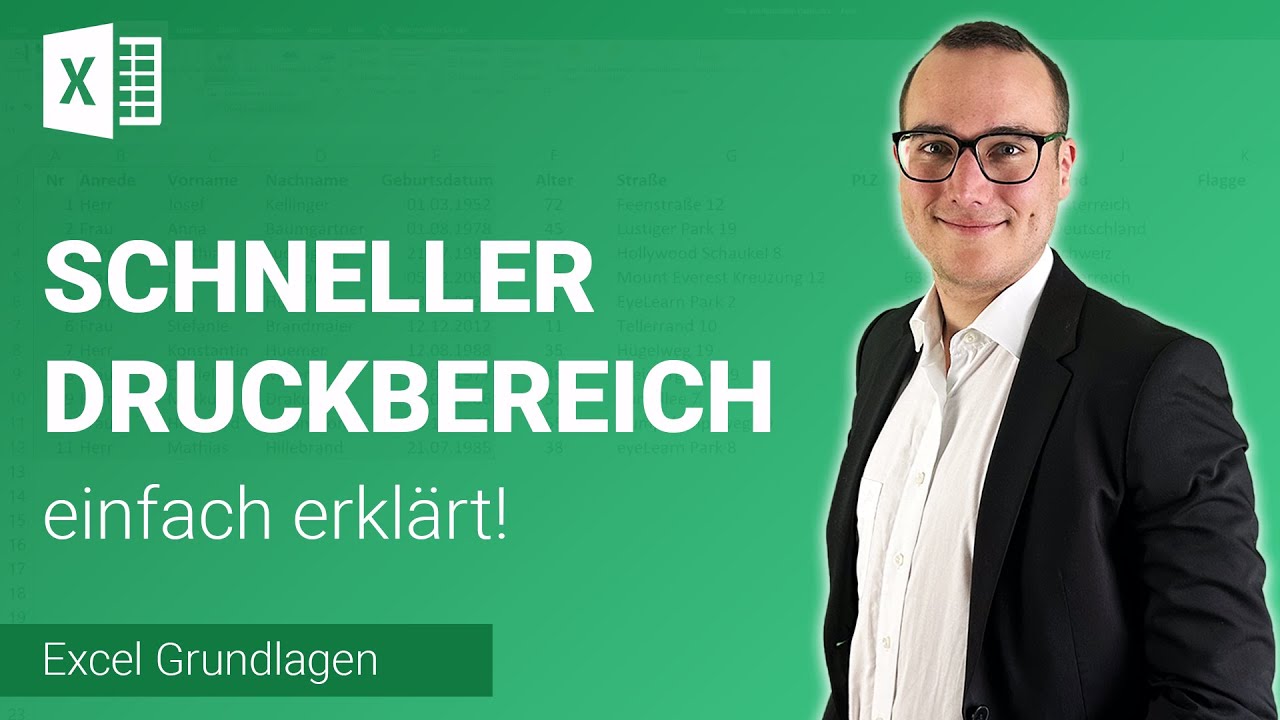 SCHNELLEN DRUCKBEREICH festlegen einfach erklärt | Lerne Microsoft Excel ✅