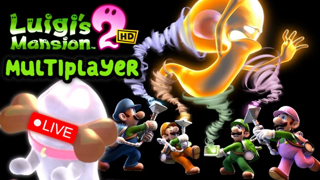 Luigi's Mansion 2 HD - ScareScraper mode (Thrill Tower/Torre del Caos) - Testing Multiplayer in live