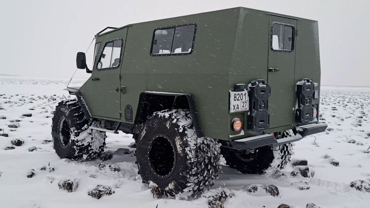 Небольшая декабрьская поездка на вездеходе.