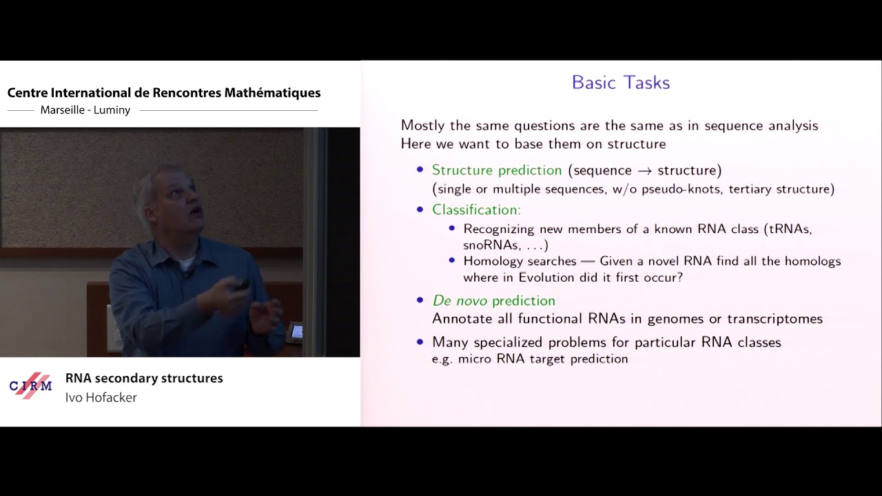Ivo Hofacker: RNA secondary structures