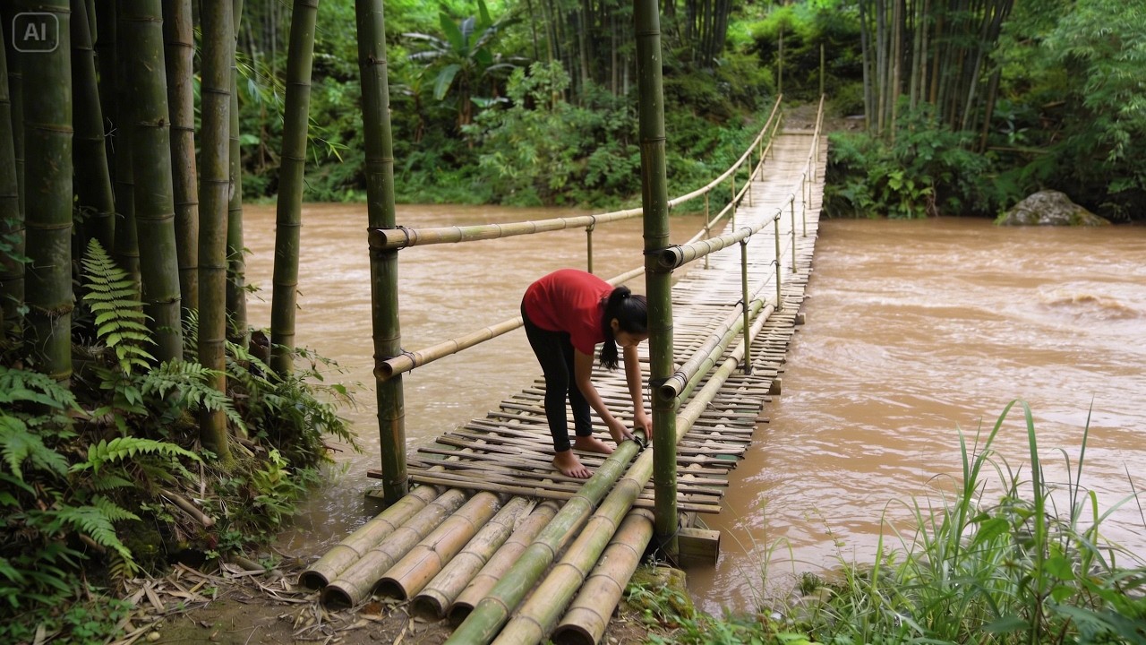 Amidst the Flooding Season, a Young Woman's Determination to Build a Bridge Across the Floods Moves