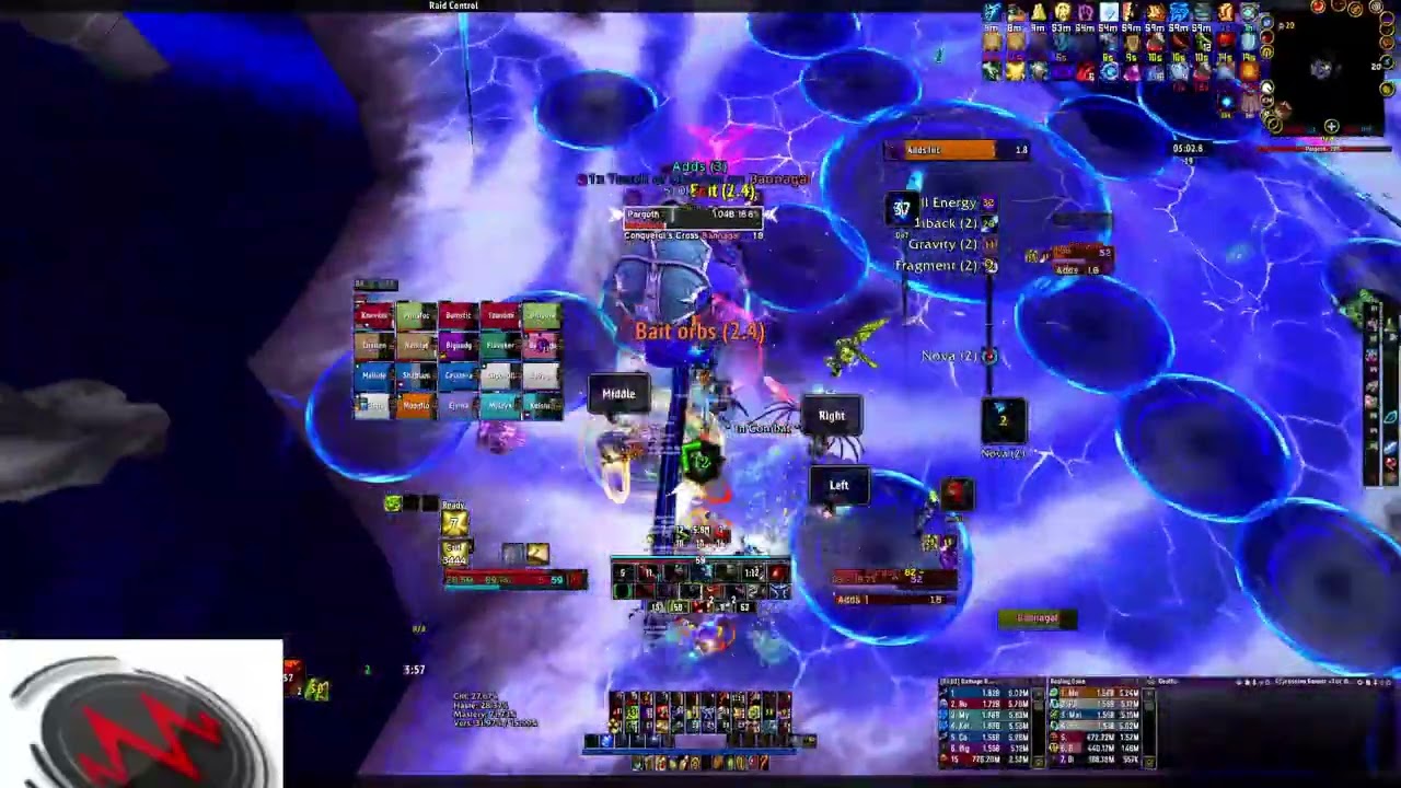 Crisis Management vs Mythic Dimensius - Blood DK PoV - Single Warlock Comp.