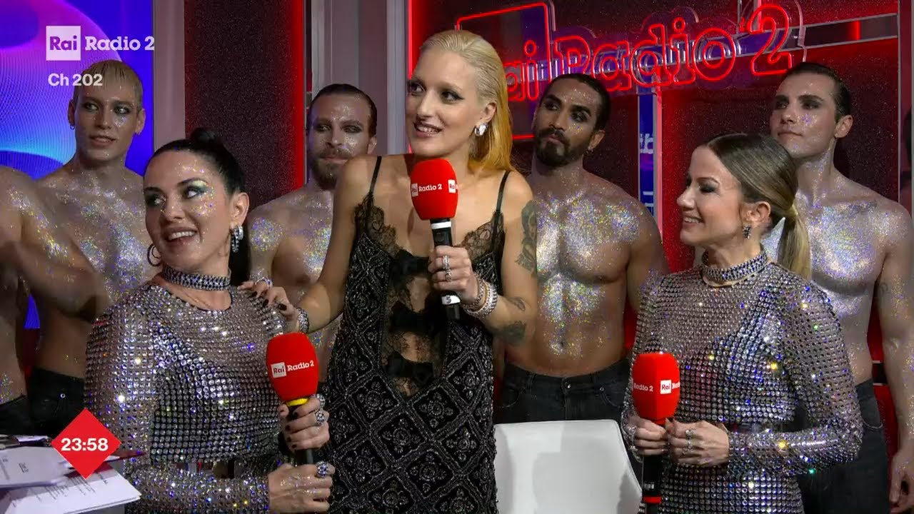 Intervista a Paola&Chiara e Levante - Radio2 a Sanremo 11/02/2023