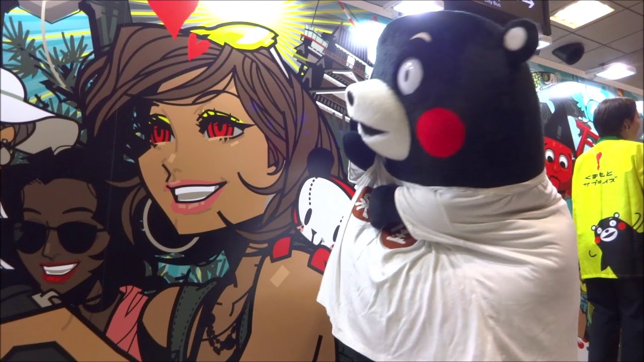 くまモン　アート作品の中にボクが10体居るモン　(2019.7.21　ＪＲ大阪駅)
