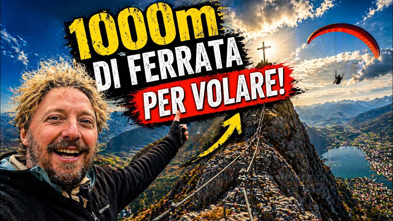 Su dalla ferrata ⛰️ e giù in volata! 🪂