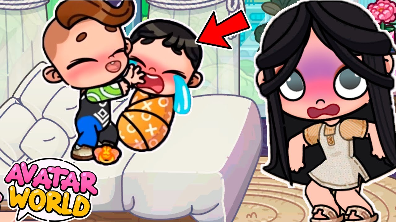 MI HIJO LE HACE TRAVESURAS a SU HERMANITO BEBE 😱😰 en AVATAR WORLD *NALA 💞