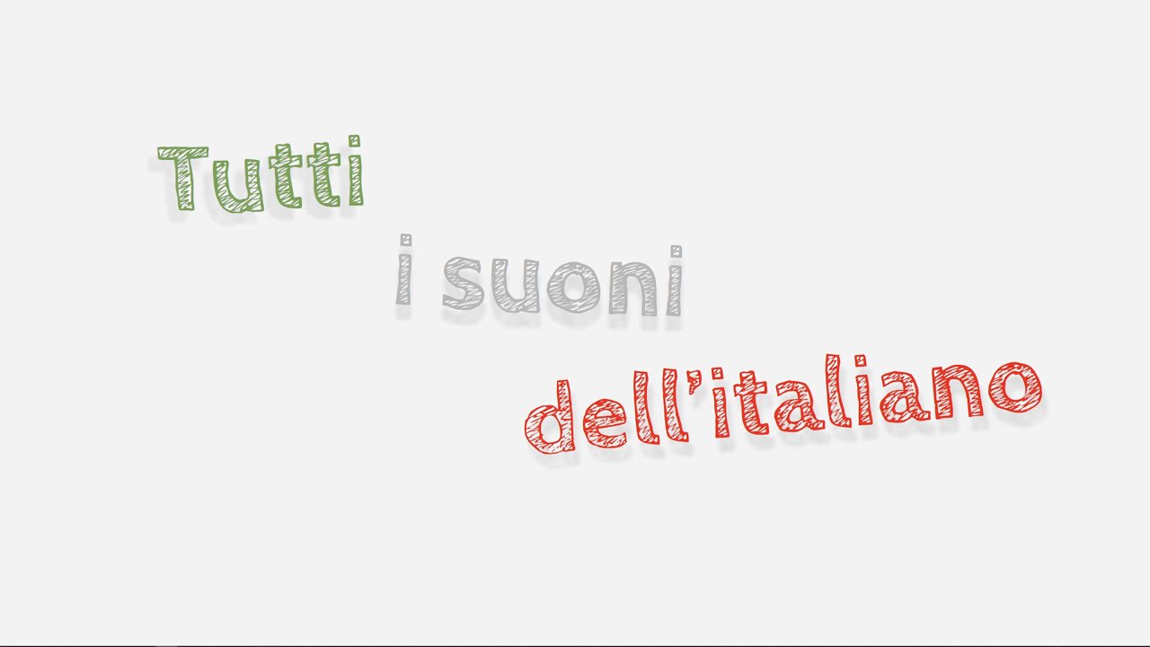 TUTTI I SUONI DELL'ITALIANO - Italiano livello A1 - learn italian fast