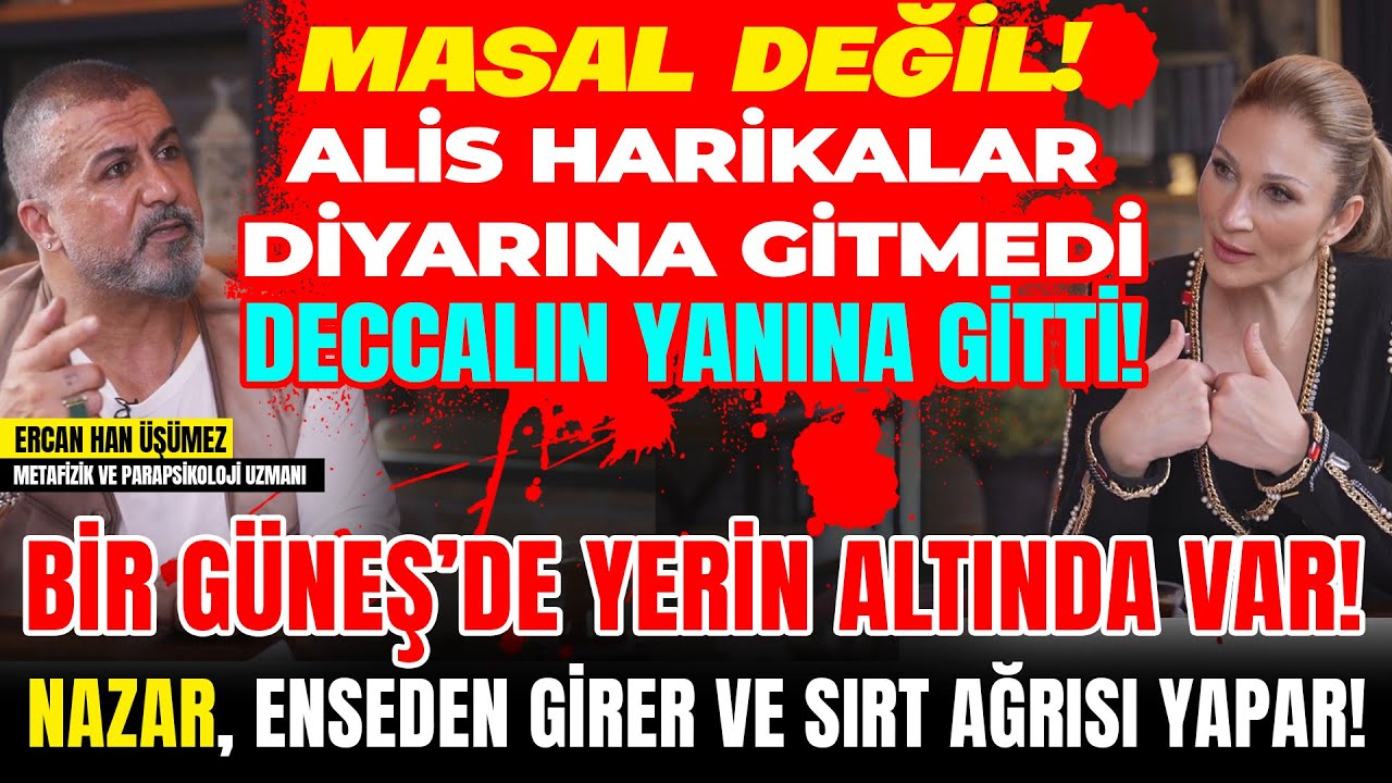 MASAL DEĞİL! Alis Harikalar Diyarına Gitmedi, Deccalin Yanına Gitti! Bir Güneş’de Yerin Altında Var!