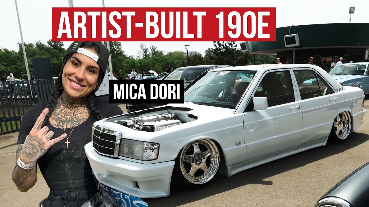 Mercedes-Benz 190e Art Piece by Tattoo Artist Mica Dori