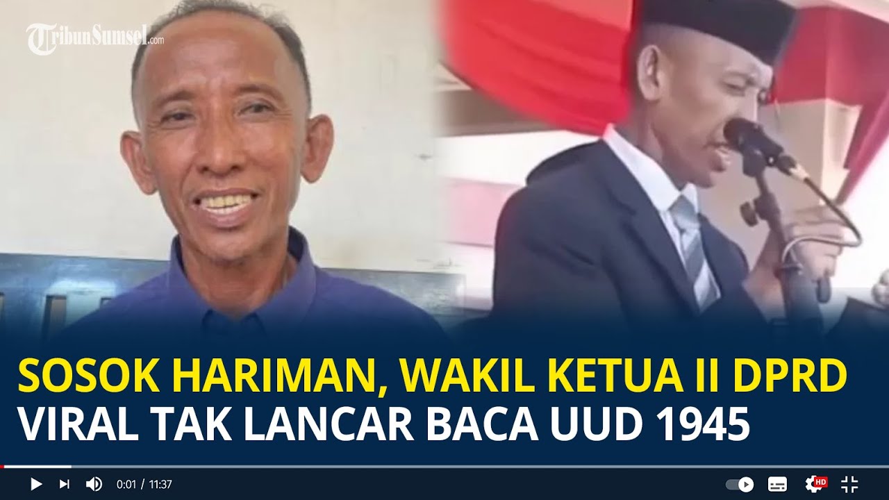 Sosok Hariman, Wakil Ketua II DPRD Pasangkayu Viral Diduga Tak Lancar Baca UUD 1945